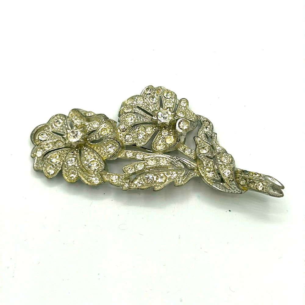 VIntage Brooch Pin with Crystal